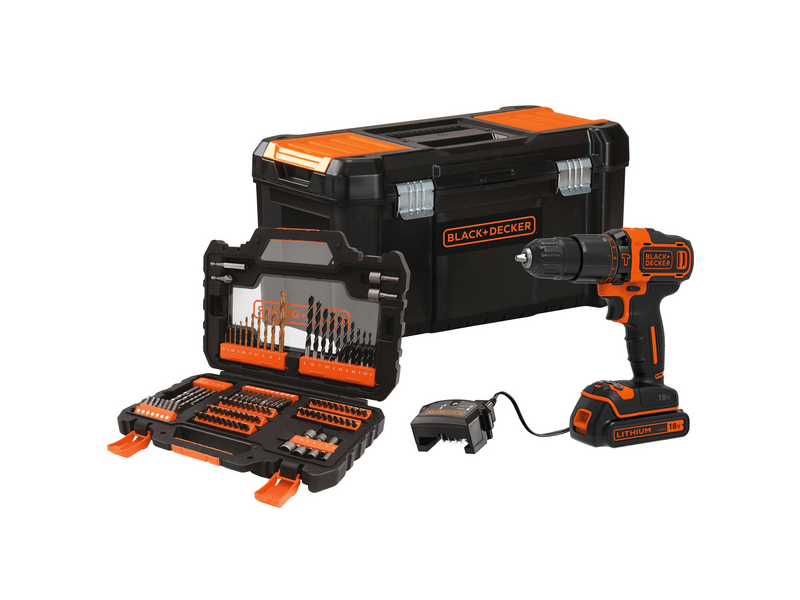 BLACK + DECKER BDCHD18S1KA-QW 18V akkus ütvefúró-csavarozó