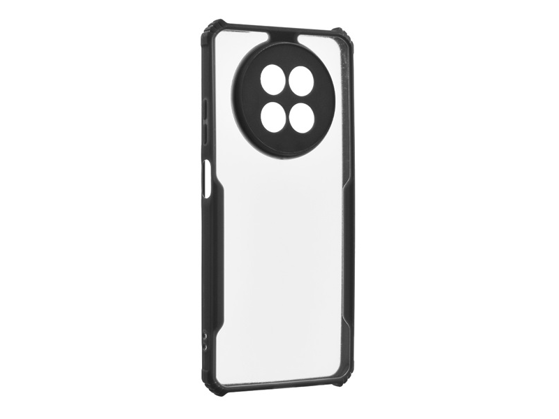 Gigapack Realme 12/12x Szilikon telefonvédő, átlátszó/fekete (160442)