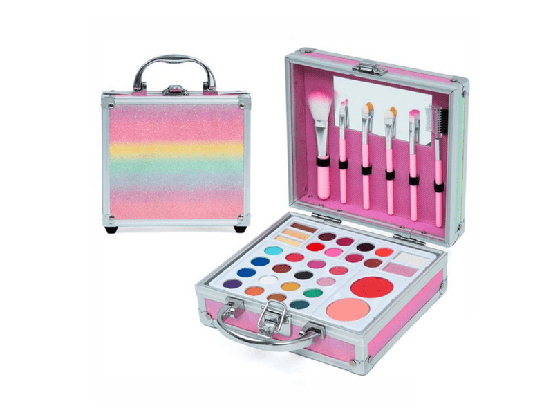 MYA Cosmetics sminkkészlet szivárványos bőröndben (410098)