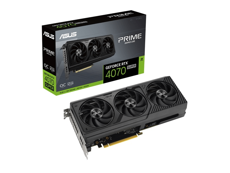 Asus PRIME GeForce RTX™ 4070 SUPER 12GB GDDR6X OC Videókártya