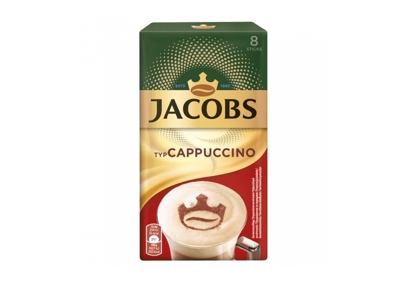 Jacobs Typ Cappuccino Instant kávé, 8x 14,4g