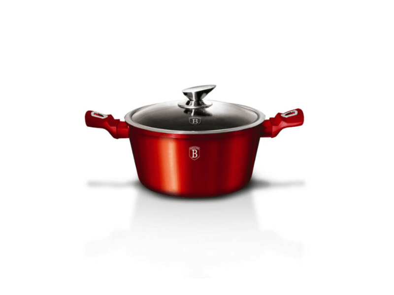 Berlinger BH/1257N Metallic Line Burgundy Edition Lábas fedővel, 24 cm