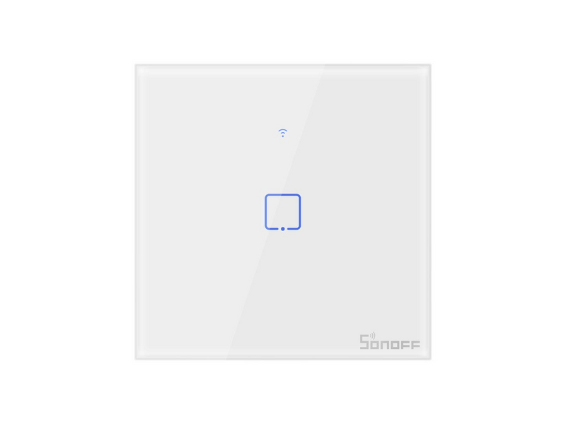 Sonoff T0EU1C-TX WiFi Érintőképernyős kapcsoló, 1 csatornás