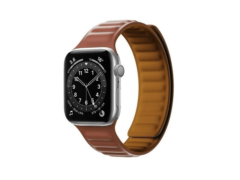 Gigapack Apple Watch Series Szilikon pótszíj, barna (142772)