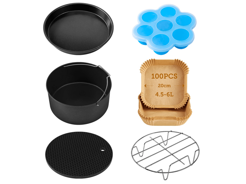 Cosori 6 részes forrólevegős sütő tartozékkészlet (C158-6AC-EUR)