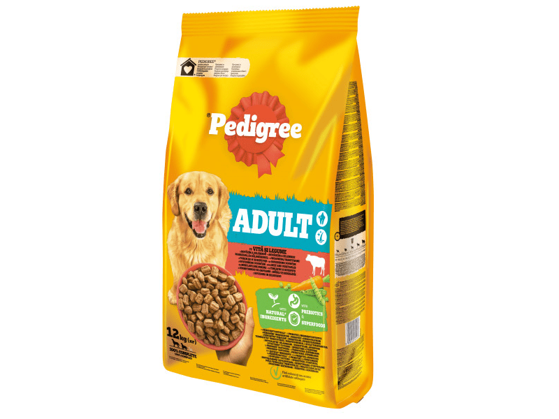 Pedigree Adult száraztáp marhával és zöldségekkel, 12 kg