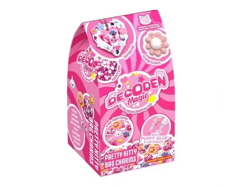 Decoden Magic - Varázsdekor: cicás táskadísz (BKL5886-03)