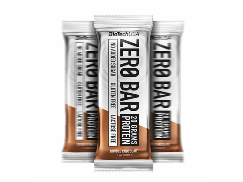 BioTech Zero Bar Dupla csokoládé fehérjeszelet, 50 g