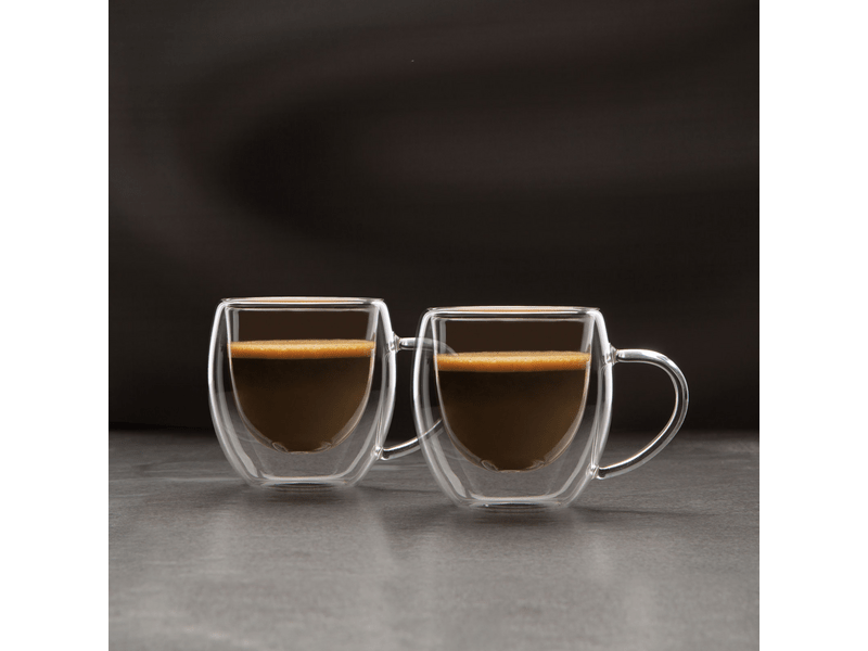 Vog & Arths 57176A Duplafalú üvegpohár, 80 ml - 2 db