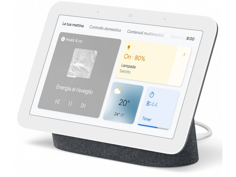 Google Nest HUB 2 Okosotthon központ, fekete