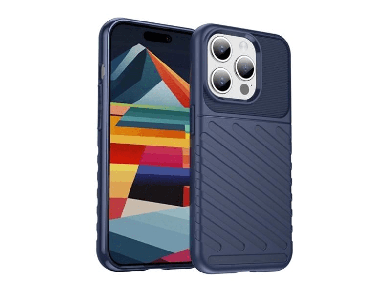 Gigapack Apple iPhone 15 Pro Max Szilikon tok, sötétkék (144921)