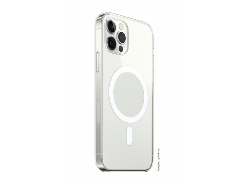 Swissten Clear Jelly MagStick maska za iPhone 13, prozirna (33001700)