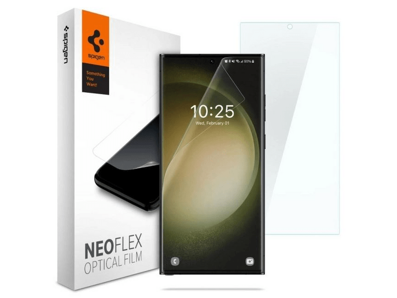 Spigen Neo Flex Samsung Galaxy S23 Ultra Képernyővédő fólia, 2 db (AFL05943)
