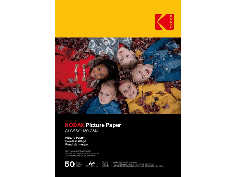 Kodak Picture Fényes fotópapír, 180g, A4, 50 db (9891264)
