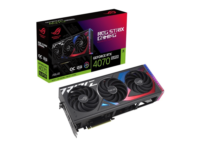 Asus ROG Strix GeForce RTX™ 4070 SUPER 12GB GDDR6X OC Videókártya