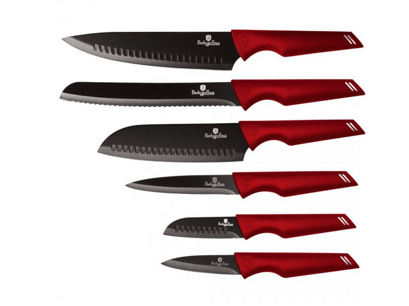 Berlinger BH-2589 6 részes késkészlet, Burgundy