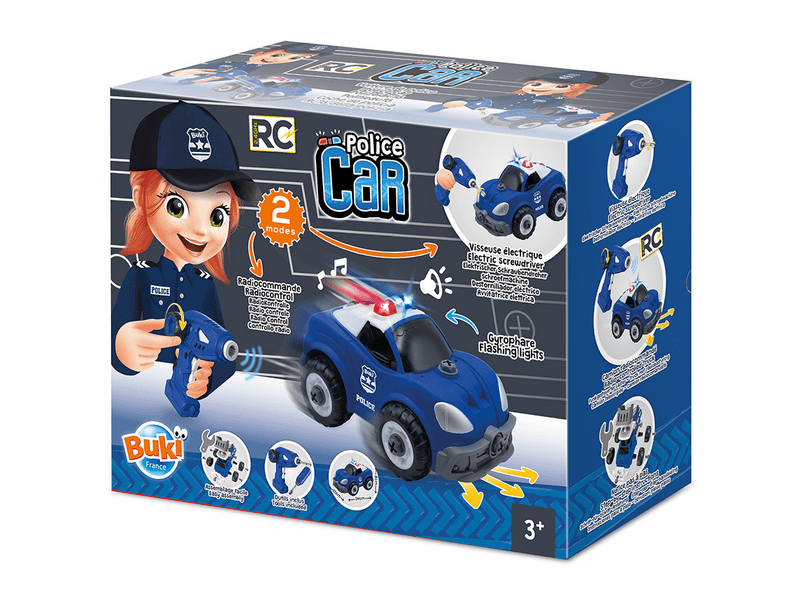 Buki Távirányítós összeszerelhető rendőrautó (9023)