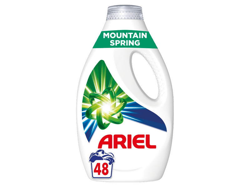 Ariel Mountain Spring Folyékony Mosószer 48 mosáshoz, 2.4 l