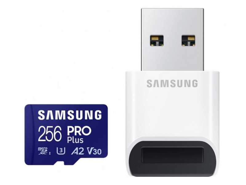 Samsung MB-MD256SB/WW Pro Plus microSD kártya+kártyaolvasó, 256GB