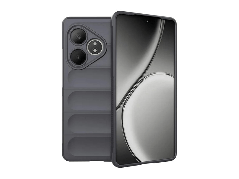 Gigapack Realme GT 6/6T Szilikon tok, sötétszürke (GP-159126)
