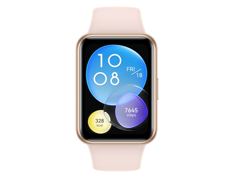 Huawei Watch Fit 2 Active Szilikon szíjjal, rózsaszín