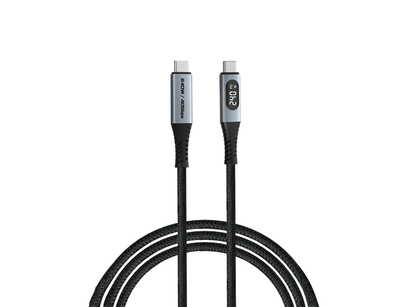 Verbatim Sync & Charge 240W USB-C kabel sa zaslonom, 120 cm (31849)