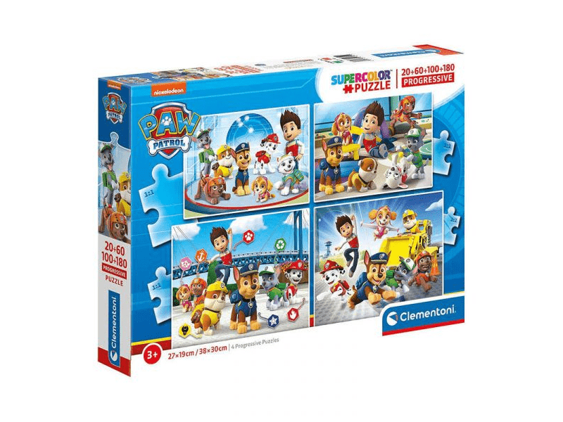 Clementoni Mancs Őrjárat 20,60,100,180 db-os puzzle (21412)