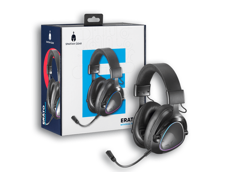 Spartan Gear Erato vezeték nélküli gamer fejhallgató, fekete (SGHSW04)