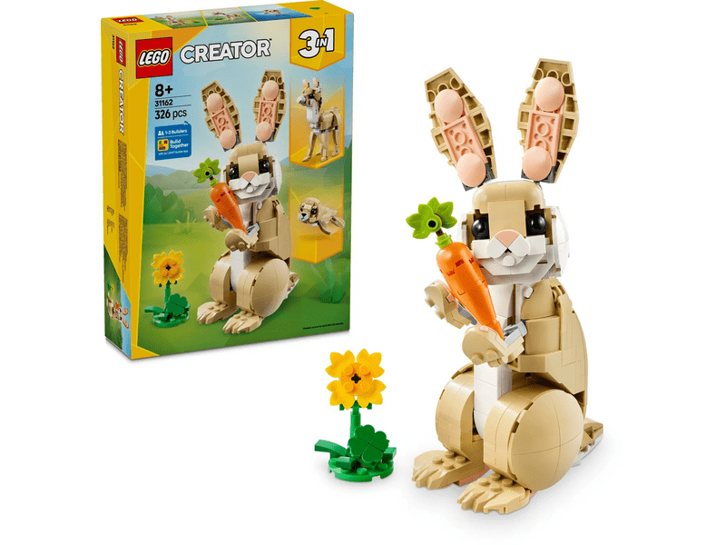 LEGO® Creator 3 az 1-ben Aranyos nyuszi, húsvéti játék állatos szett (31162)