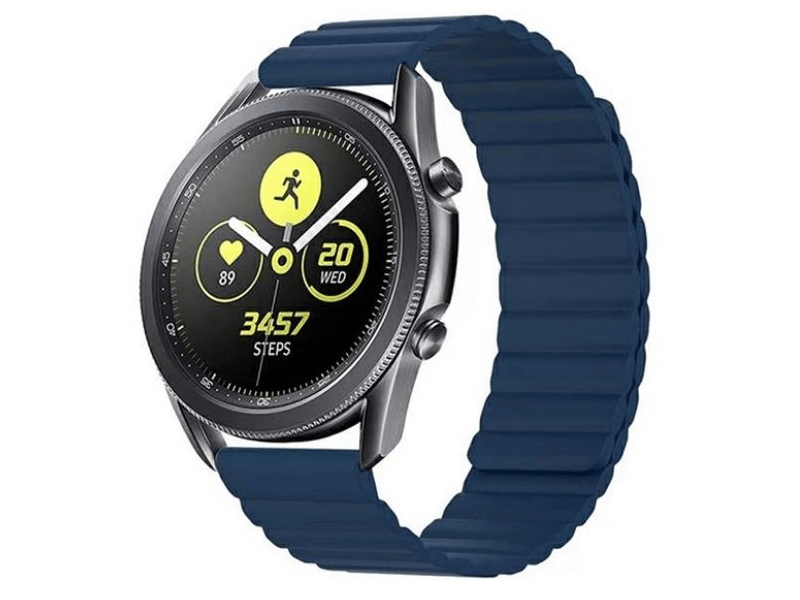 Gigapack Univerzális 22mm Szilikon pótszíj, sötétkék (142837)