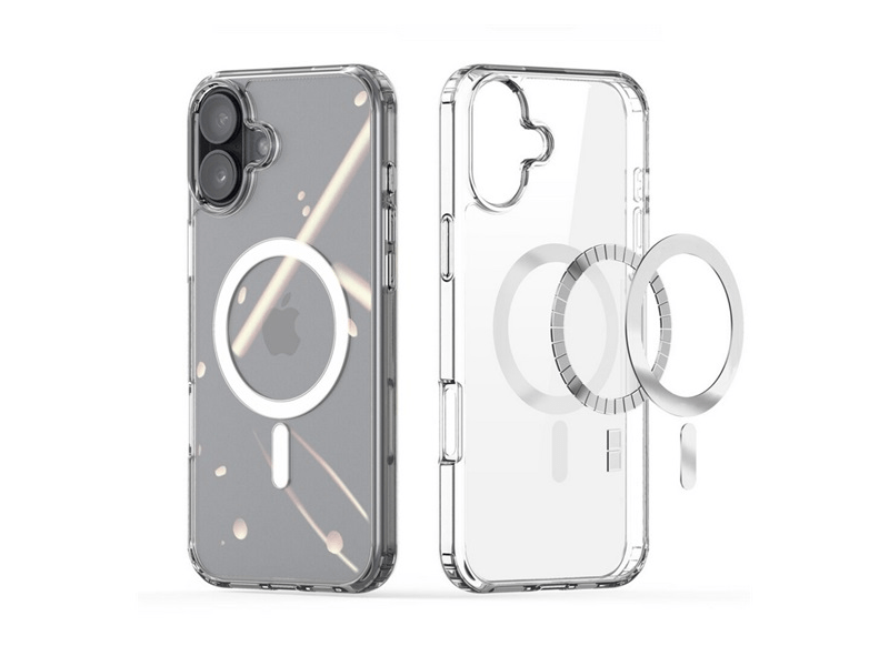 Gigapack Apple iPhone 16 MagSafe Szilikon tok, átlátszó (160166)