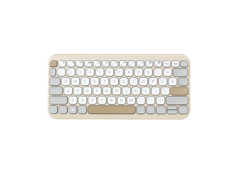 Asus Marshmallow KW100 Vezeték nélküli billentyűzet, Oat Milk