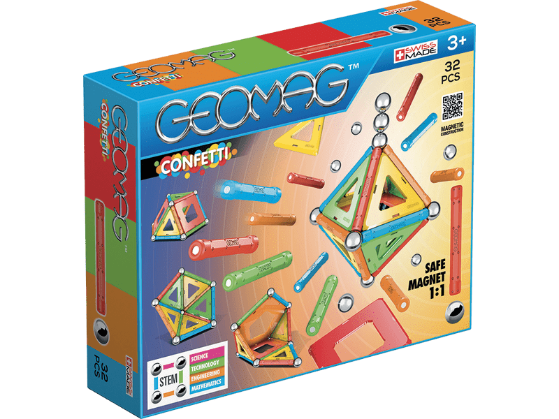Geomag Confetti Mágneses építőjáték, 32 db (20GMG00350)