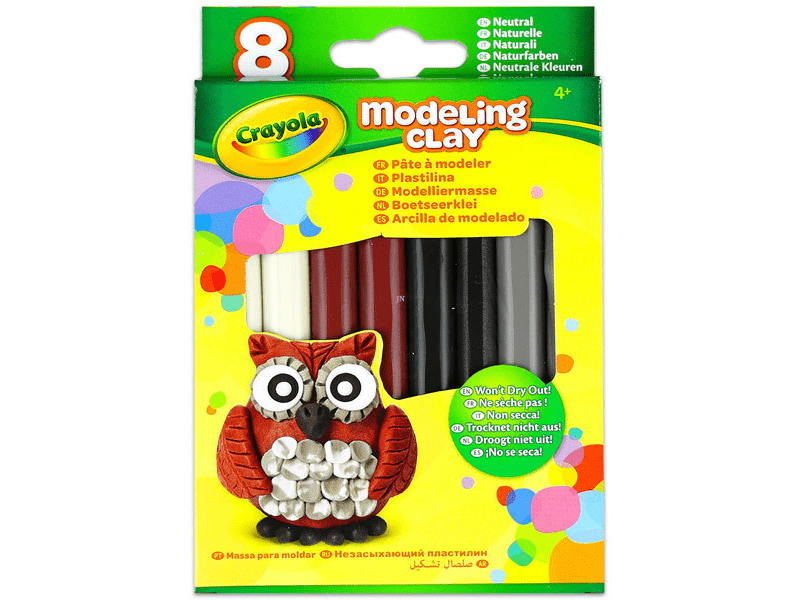 Crayola Modellező gyurma, natúr színek, 8 db (57-0314)