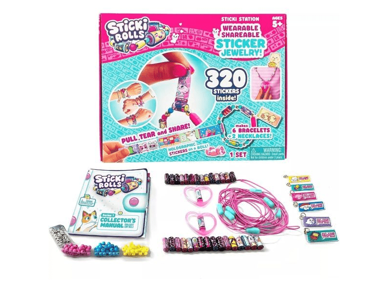 Sticki Rolls: Nagy ékszerkészítő készlet matricákkal, 320 db-os (SR300)