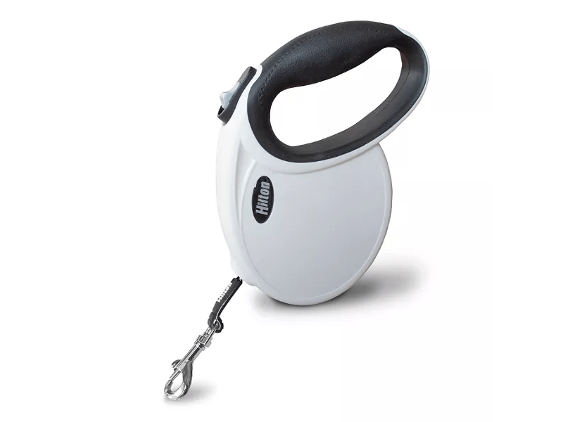 Hilton Smart Dog automata szalagos póráz, 4 m, fehér