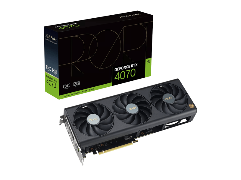 Asus ProArt GeForce RTX™ 4070 OC 12GB GDDR6X Videókártya