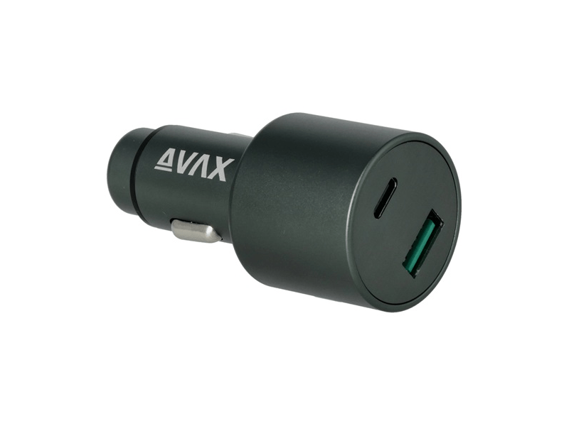 Avax CC665B CARLY+ USB-A/Type C 83W Autós töltő, fekete