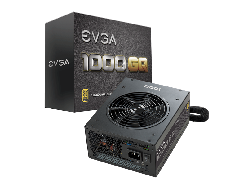 EVGA 1000 GQ, 80+ GOLD 1000W Tápegység (210GQ1000V2)