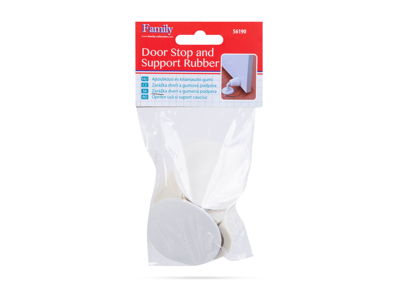 Family 56190 Ajtóütköző és kitámasztó gumi, fehér
