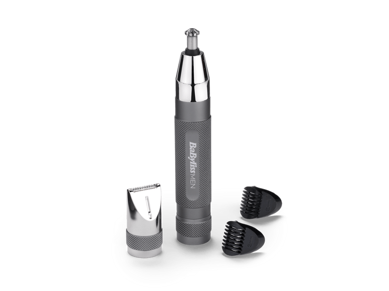 BaByliss E116E Super X-Metal Series Orr- és fülszőrzetnyíró szemöldök trimmerrel, szürke-ezüst