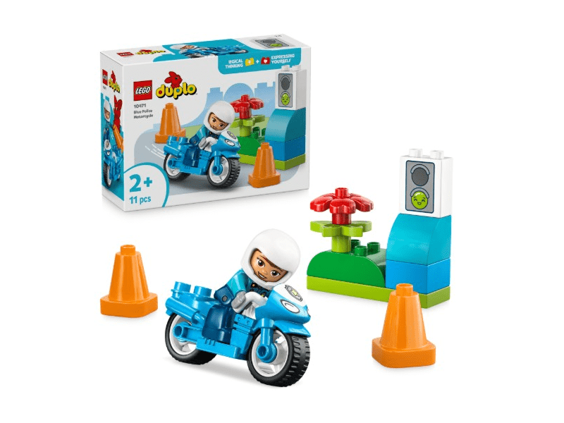 LEGO® DUPLO® Városi kalandok Kék rendőrségi motorkerékpár (10471)