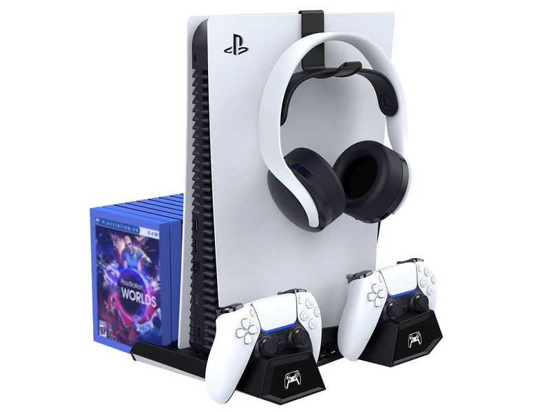 iPega PG-5023 PlayStation 5 asztali tartó/hűtő, fekete