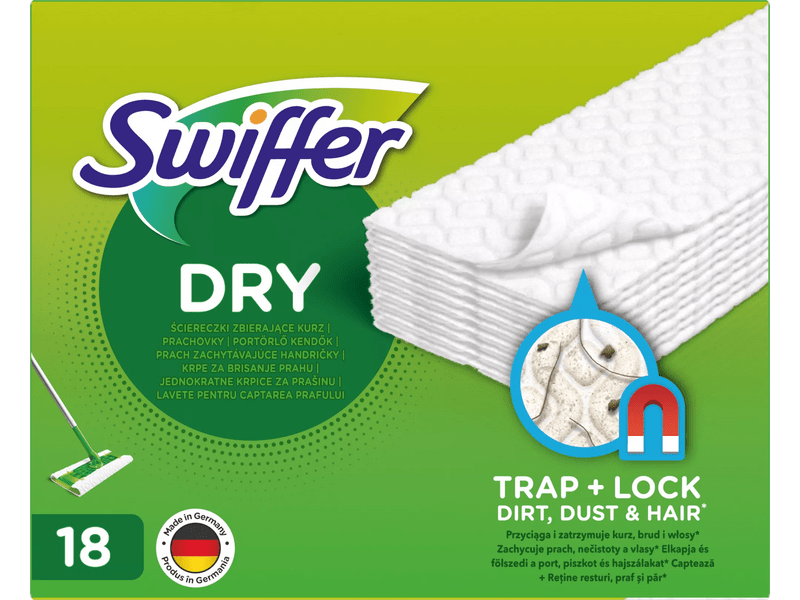 Swiffer Sweeper Száraz Padlótörlő Utántöltő, 18 db