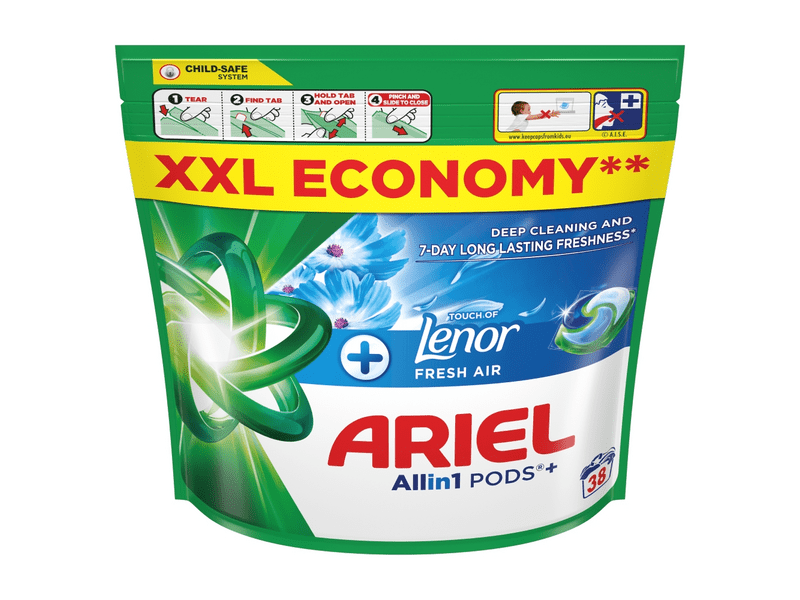 Ariel Allin1 PODS+ Touch of Lenor Fresh Air Mosókapszula, 38 db