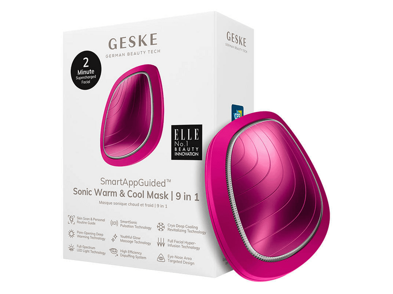 Geske 9 az 1-ben Okos hideg & meleg bőrvasaló arcra, magenta
