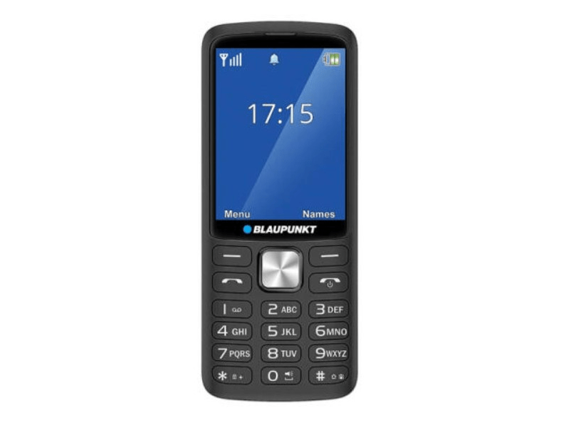 Blaupunkt V25 Mobiltelefon, fekete + Yettel hangjegy csomag