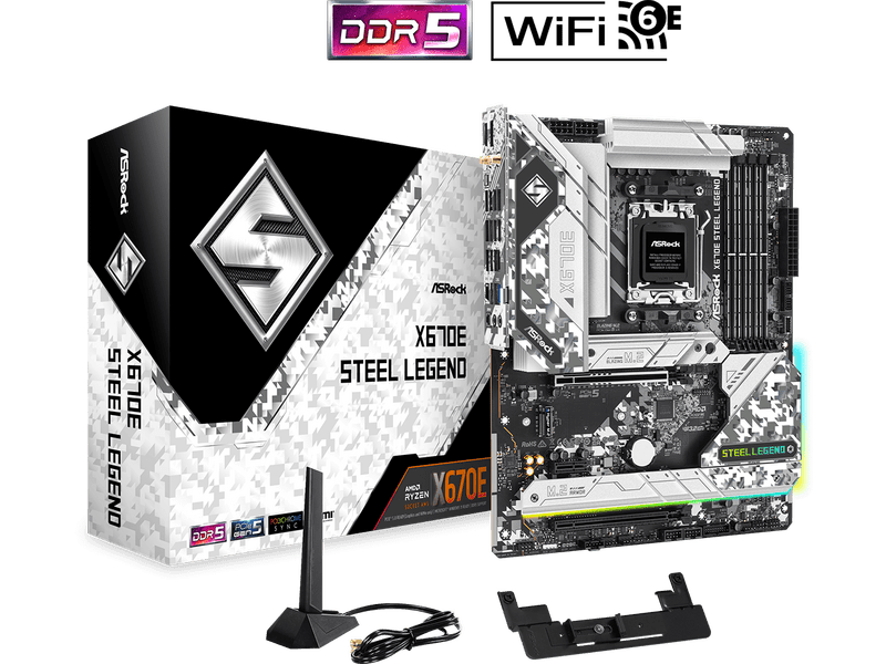 ASRock X670E Steel Legend AMD X670 ATX Alaplap