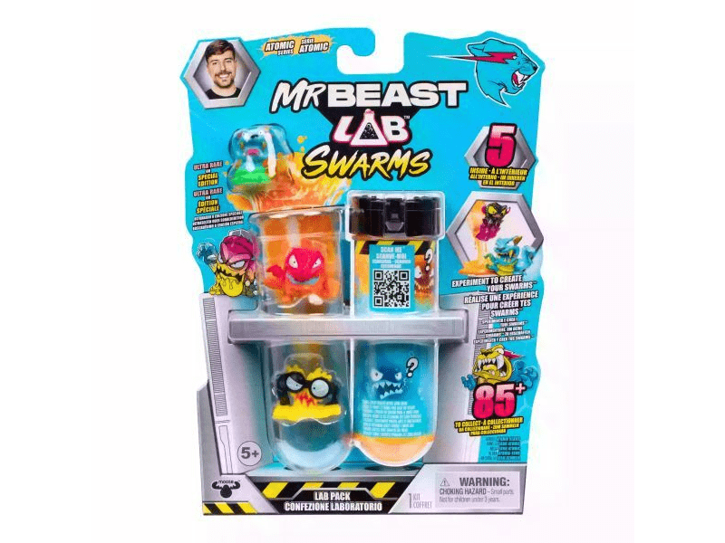 Mr. Beast: Lab Swarms Szörnylabor kémcső, 2. széria - 5 db-os (24747)