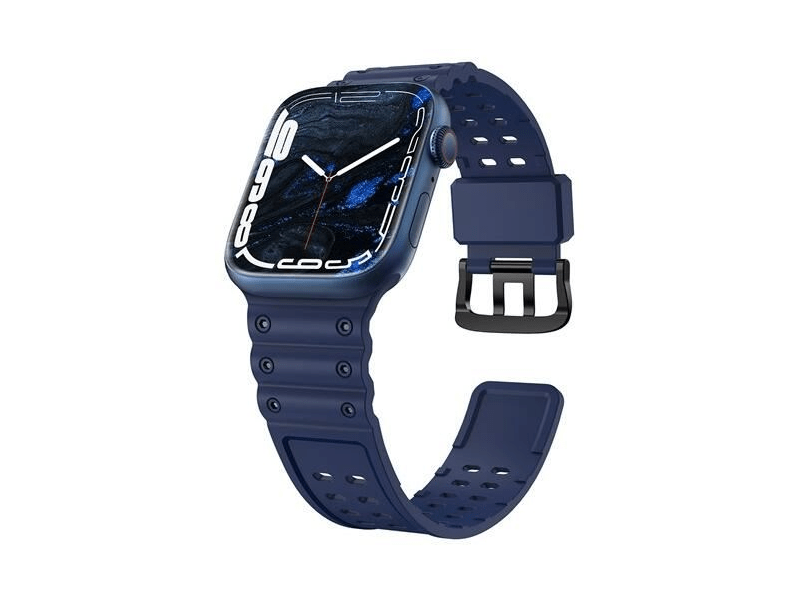 Gigapack Apple Watch Series Szilikon pótszíj, sötétkék (146939)